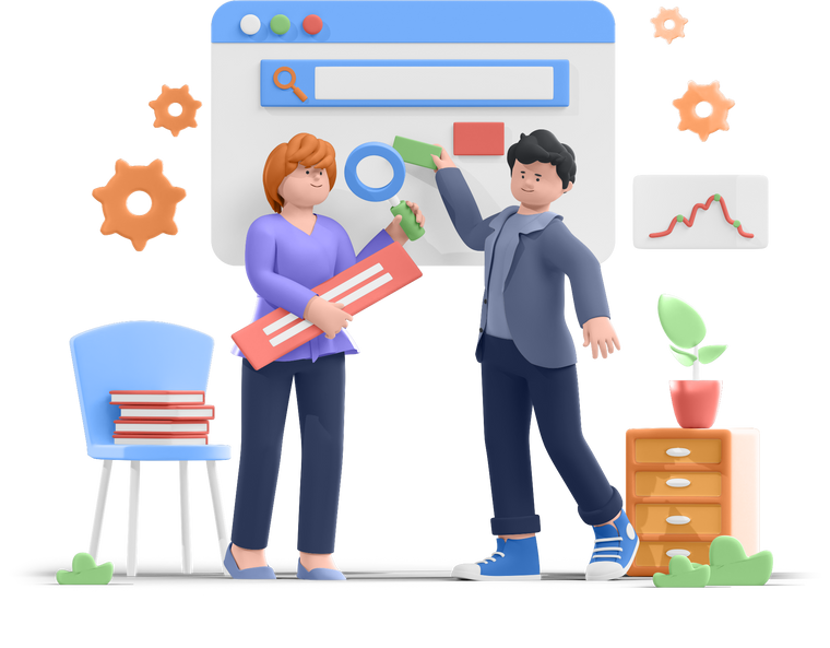 SEO Marketing 3D Illustration