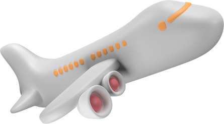 Airplane 3D Illustration